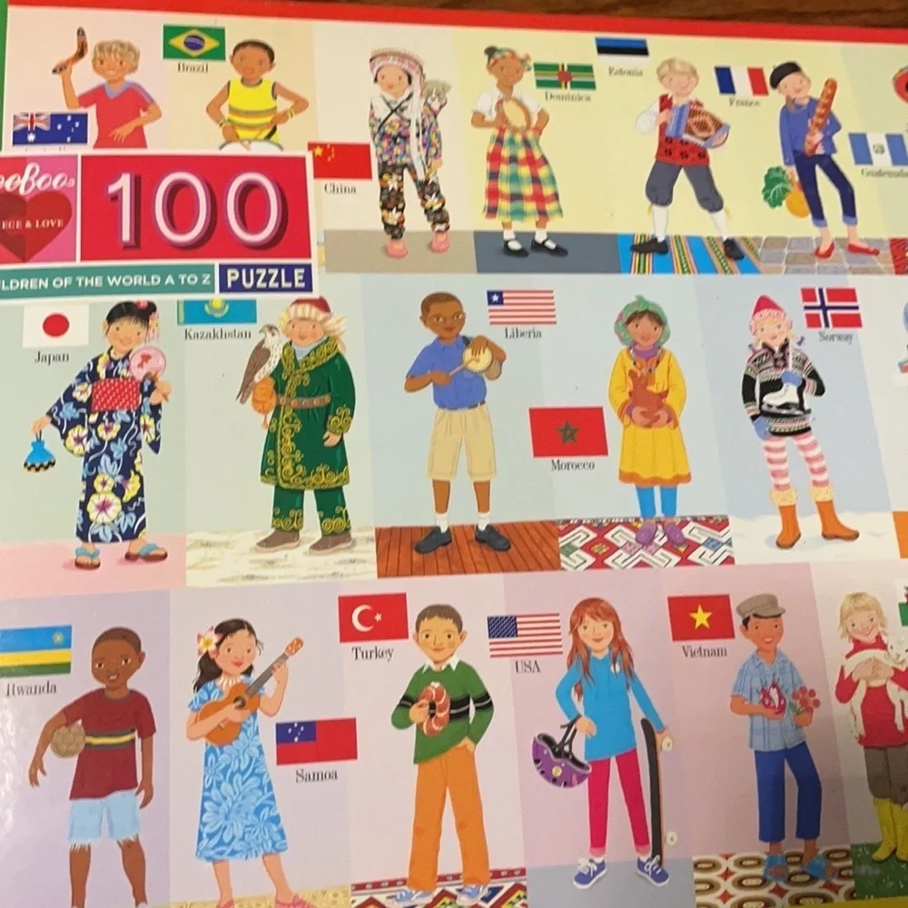 Children of the WORLD  100 piece puzzle. 5+age box never opened